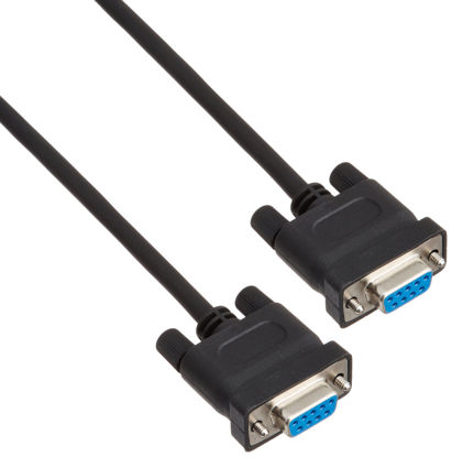 Picture of エレコム Elecom C232R-ECO915 RS-232C Environmental Compatible Reverse Cable, D-Sub9 Pin Female to D-Sub9 Pin Female 4.9 ft (1.5 m), RoHS Compliant