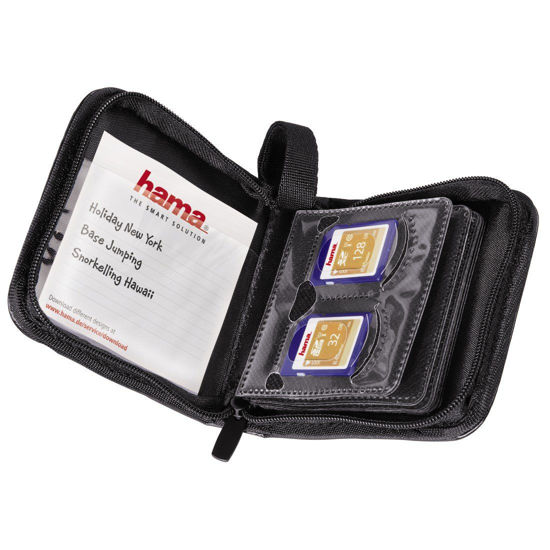 Picture of Hama 95980 12 SD/MMC Memory Cards Wallet - Black