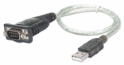Picture of MANHATTAN USB to Serial Converter Connects One Serial Device to A USB Port (205146)