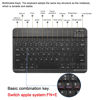 Picture of 10-Inch Mini Ultra-Slim Bluetooth Keyboard Portable Wireless Keyboard Rechargeable for Apple iPad iPhone Samsung Tablet Phone Smartphone iOS Android Windows (Purple)