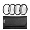 Picture of Zeikos 58MM Macro Close-Up Filter Set (+1 +2 +4 +10) with Pouch and Microfiber Cloth for Digital SLR Mirrorless Cameras with (18-55mm, 75-300mm, 50mm 1.4, 55-200)
