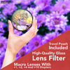 Picture of Zeikos 58MM Macro Close-Up Filter Set (+1 +2 +4 +10) with Pouch and Microfiber Cloth for Digital SLR Mirrorless Cameras with (18-55mm, 75-300mm, 50mm 1.4, 55-200)