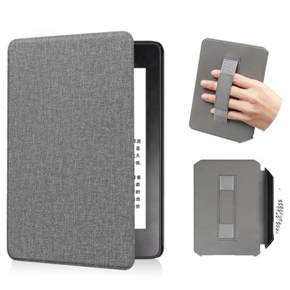 Picture of Case for 7 Inch Kindl-e Paperwhite 12th Gen 2024 and Kindle Colorsoft Signature Edition Cover,NOUKAJU Case for Kindl-e Paperwhite 2024 (12th Gen) 7 inch,Auto Sleep Wake,Hand Strap Feature(Gray)