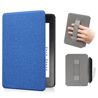 Picture of for New 7 Inch Kindl-e Paperwhite 12th Gen 2024 and Kindl-e Colorsoft Signature Edition Case Cover,NOUKAJU Case for Kindl-e Paperwhite 7 inch,Auto Sleep Wake,Hand Strap Feature (Blue)