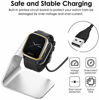 Picture of Compatible with Garmin Venu Sq Charger, Youkei Replacement Charger Dock Charging Cable Stand USB Power Adaptor Cord Compatible for Garmin Venu Sq/Forerunner 745 / Venu 2 / Venu 2S (Silver)
