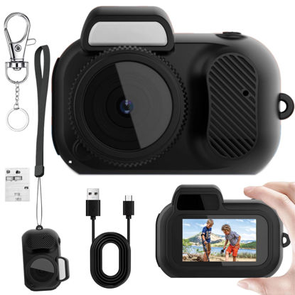 Picture of Keychain Camera, 1080P 2MP Mini Camera Keychain, Thumb Sized and World Smallest, Micro Video Camera Camcorder with 100 Mins Battery Life, Ideal for Toddler, Students, Kids