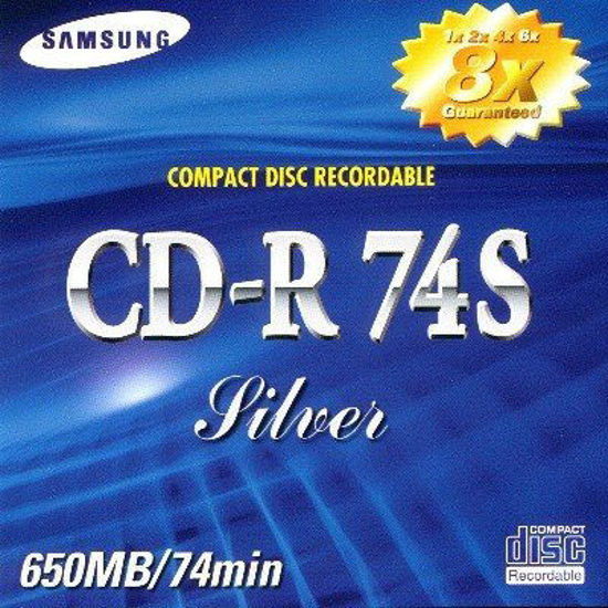 Picture of Samsung 77690 CD-R, 74 Minute, 8X (10-Pack Soft)