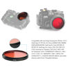 Picture of Red Filter for Sea Frogs SF-PH-02, for Meikon Seafrogs housing for FujiTG6/5/4, Sony RX100(I-V), RX100VII, a6500, a6300,a6000,a6400 and Other Case with 67mm Threaded Interface