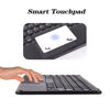 Picture of Wireless Keyboard, Bluetooth Keyboard with Touchpad for iPad, Ultra-Thin Rechargeable Keyboard with Easy Media Control for PC, Windows, Mac, Android, iOS, Laptop, Tablet-Black