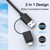 Picture of Acuvar 7 in 1 Multi Memory Card Reader USB C USB3.0 Multi Card Reader for SD TF CF XD MS,SD Card Reader Adapter for for iPhone/iPad/MacBook/Samsung/PC Plug and Play