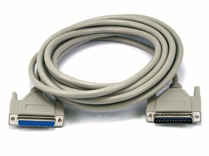 Picture of Monoprice DB25 Molded Cable - 15 Feet - White | Male to Female
