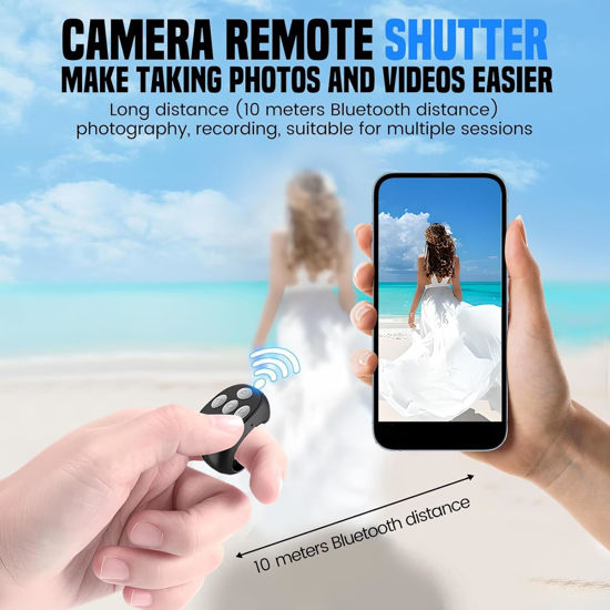 Scrolling Ring Wireless Bluetooth Page Turner Remote - Fingertip Control For Kindle, Phones & Camera Selfies Kindle Remote Page Turner