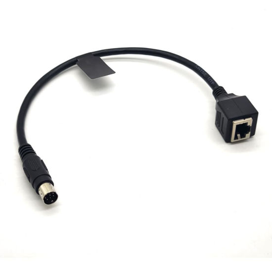 Picture of GXMRHWY Female RJ45 to 8-Pin Mini Din Male Changer Cable 30CM