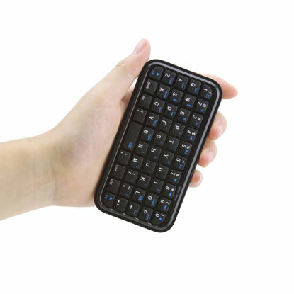 Picture of Bluetooth 3.0 Keyboard,Rechargeable Mini Slim Travel Size Wireless Pocket Keypad Small Portable 49 Keys Keyboard for PC Notebook Tablets Smartphones