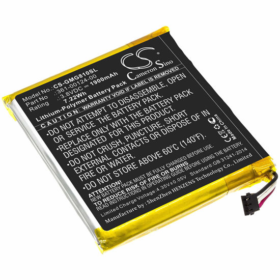Picture of BORNMIO Replacement Battery for Garmin Approach G80 361-00124-00 (1900mAh)