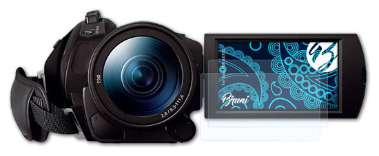 Picture of Bruni Screen Protector compatible with Sony FDR-AX700 Protector Film, crystal clear Protective Film (2X)