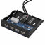 Picture of ASHATA USB2.0 Floppy Front Panel 3.5inch Floppy Bay 9 Pin to 4 Interface USB 2.0 HUB Front Panel Expansion