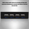 Picture of ASHATA USB2.0 Floppy Front Panel 3.5inch Floppy Bay 9 Pin to 4 Interface USB 2.0 HUB Front Panel Expansion