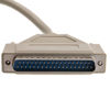 Picture of CableWholesale 6 feet Serial Cable, DB37 Male to DB37 Male, 28 AWG, 37 Conductor, 1:1, Beige, Male to Male Serial Cable for Printer, PC, Networks, DB37 Cable, DB37 Male to Male Serial Extension Cable