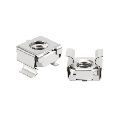 Picture of uxcell 55 Pack, M6 Cage Nut, 304 Stainless Steel for Server Shelf Cabinet