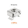 Picture of uxcell 55 Pack, M6 Cage Nut, 304 Stainless Steel for Server Shelf Cabinet