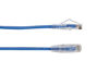 Picture of Black Box Slim-Net Cat.6 Patch Network Cable - 15 ft Category 6 Network Cable for Patch Panel, Network Device - First End: 1 x RJ-45 Male Network - Second End: 1 x RJ-45 Male Network - Patch Cable - B