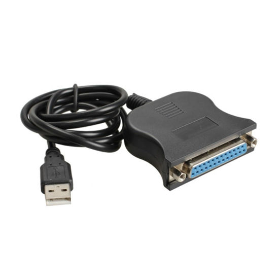 Picture of USB A 1.1 to DB25 Female Port Print Converter Cable LPT USB Adaptor LPT IEEE 1284 Parallel Cable LPT 25Pin to USB Cable