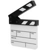 Picture of Film Directors Clapboard Filming Slate Movie Clapboard Decoration Larger Scene Clapper Board TV Movie Action Board Film Cut Prop with Pen