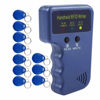Picture of HERNAS 125KHz RFID Copier, Upgraded Handheld RFID Reader Writer Duplicator Decoder, with 10pcs Rewritable EM4305/T5577 Keychains Cards