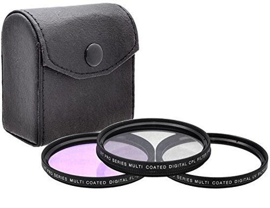 Picture of Xit 55mm Filter Kit (UV-CPL-FLD) for Sony Cyber-Shot DSC-H400 DSC-HX400 DSC-HX300 Alpha A450 A390 A380 A230 A200 A99 A77 A65 A58 A57 A35 A33 FDR-AX53