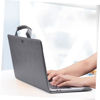 Picture of SECFOU 1 Set Computer Case Rolling Computer Bags Laptop Carry Tote Laptop Sleeve Case with Handle Notebook Carrying Case Laptop Briefcase Business Briefcase Laptop Bag for Women Grey