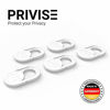 Picture of Privise Webcam Cover | PC, Smartphone & Laptop Camera Cover • Made in Germany • Compatible for MacBook, iMac & iPhone • Strong Webcam Sticker • Effective Privacy Protection • Ultra Thin (White) • 5pc