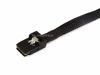 Picture of Monoprice 1m 30AWG Internal Mini SAS 36-Pin Male with Latch to 7-Pin Female Forward Breakout Cable, Black (108188)