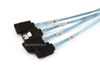 Picture of Monoprice 1m 30AWG Internal Mini SAS 36-Pin Male with Latch to 7-Pin Female Forward Breakout Cable, Black (108188)