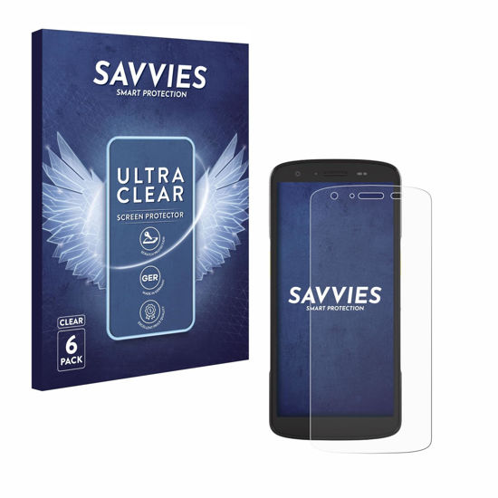 Picture of savvies Screen Protector compatible with Zebra TC27 Protection Film Clear 6-Pack