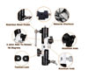 Picture of EXMAX 180° Adjustable U-Shape Flash Bracket Umbrella Holder with Hot Shoe Adapter Mount Studio Light Stand for Speedlight