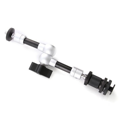 Picture of Fotga 7" Adjustable Friction Articulating Magic Arm for DSLR LCD Monitor LED Light (Silver&Black, 7")
