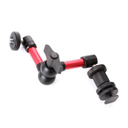 Picture of Fotga 7" Adjustable Friction Articulating Magic Arm for DSLR LCD Monitor LED Light (Red&Black, 7")