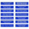 Picture of Customizable Laser Engraved Nameplate for Apache 5800 Cases - Blue Nameplate with White Lettering