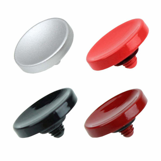 Picture of Foto&Tech Soft Shutter Release Button Compatible with Fuji Fujifilm X-T5 X-T4 X-T3 X-T30 X-T30 II X-T20 X-PRO3 X100V X100F X-E4 X-E3 RX1R II RX10 IV III Leica M10 M9 Nikon Df F3 (4 Pcs, RD+BK+SL+DR)