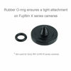 Picture of Foto&Tech Soft Shutter Release Button Compatible with Fuji Fujifilm X-T5 X-T4 X-T3 X-T30 X-T30 II X-T20 X-PRO3 X100V X100F X-E4 X-E3 RX1R II RX10 IV III Leica M10 M9 Nikon Df F3 (4 Pcs, RD+BK+SL+DR)