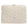 Picture of BBIQI Cute Laptop Sleeve 13-15 Inch Laptop Accessories Aesthetic Quilted Computer Bag with Flower Puffy Printing for MacBook