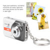 Picture of Bewinner Digital Camera 58g Ultra Mini Size - Fashionable Pocket Keychain Camera with 32g TF Card Port, 1280x960 Video & 1280x1024 Photo Resolution Mini DV for Kid‘s Gifts (Silver Gray)