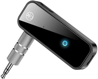 Picture of UrbanX Bluetooth 5.0 Adapter 3.5mm Jack Aux Receiver, 2-in-1 Wireless Transmitter & Receiver for ZTE Blade A610, Streaming Audio of TV, PC, Speaker, Headphones, Car, Home Stereo