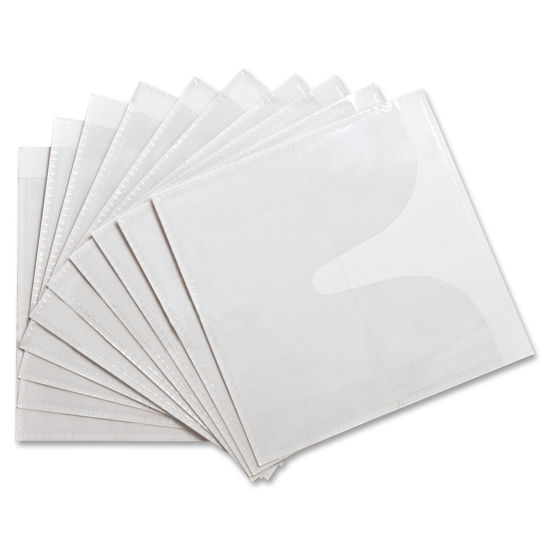 Picture of Compucessory 26555 Self-Adhesive CD Holders Polypropylene 50/PK White