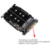 Picture of NGFF M Key to M.2 NVME SSD Enclosure, 2.5 inch SSD Hard Disk Box, NGFF M.2 NVMe PCIE 4.0 x 4 SATA 6G U.2 SFF8639, Easy to Installation.(PH416BOX 1PCS)