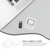 Picture of SOLUSTRE 24pcs Memory Card Storage Box Plastic Organizer Box Clear Container with Lid to Go Containers with Lids Single Sdxc Cards Holder Transparent Cards Container Camera Transparent