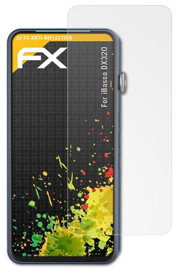 Picture of atFoliX Screen Protector compatible with iBasso DX320 Screen Protection Film, anti-reflective and shock-absorbing FX Protector Film (3X)