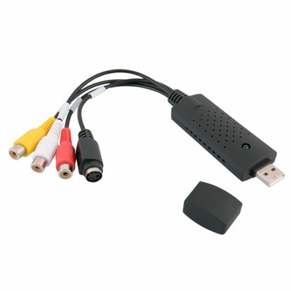 Picture of USB 2.0 Video Capture Card to DVD Converter Capture Card Adapter for Windows Linux (Black)