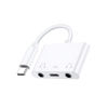 Picture of Type-C Sound Card, Multi-Port USB-C 3.5mm Audio Interface for Earphone Speaker Computers Accessory